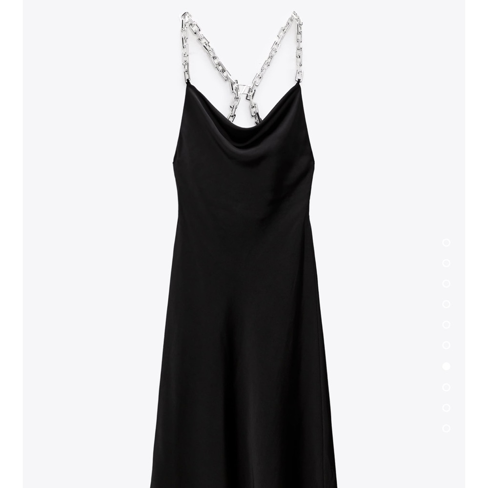 Zara chain satin effect dress - Picture 6 of 9